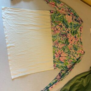 Lilly Pulitzer Multicolor Floral Long Sleeve Top